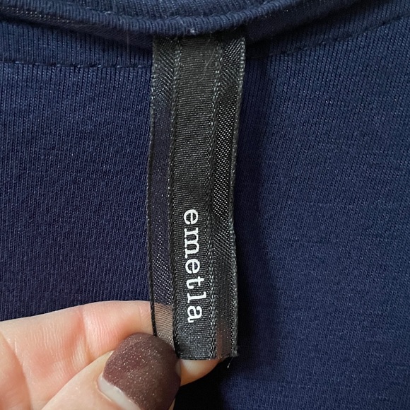 EMETLA NAVY BLUE SWING DRESS SZ.M - Picture 3 of 3